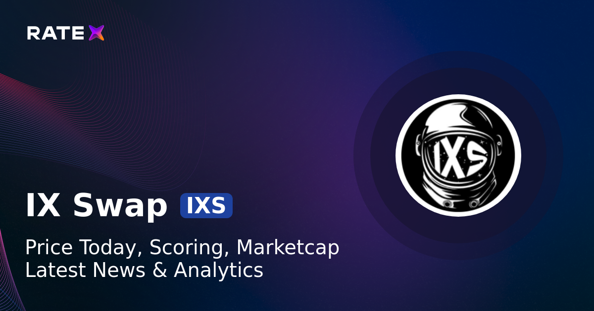 IXS Price, Scoring, Latest News & Charts | RateX